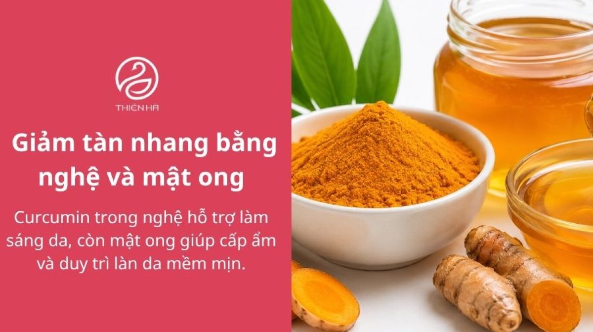 Cách trị tàn nhang bằng nghệ: 5 công thức đơn giản, hiệu quả