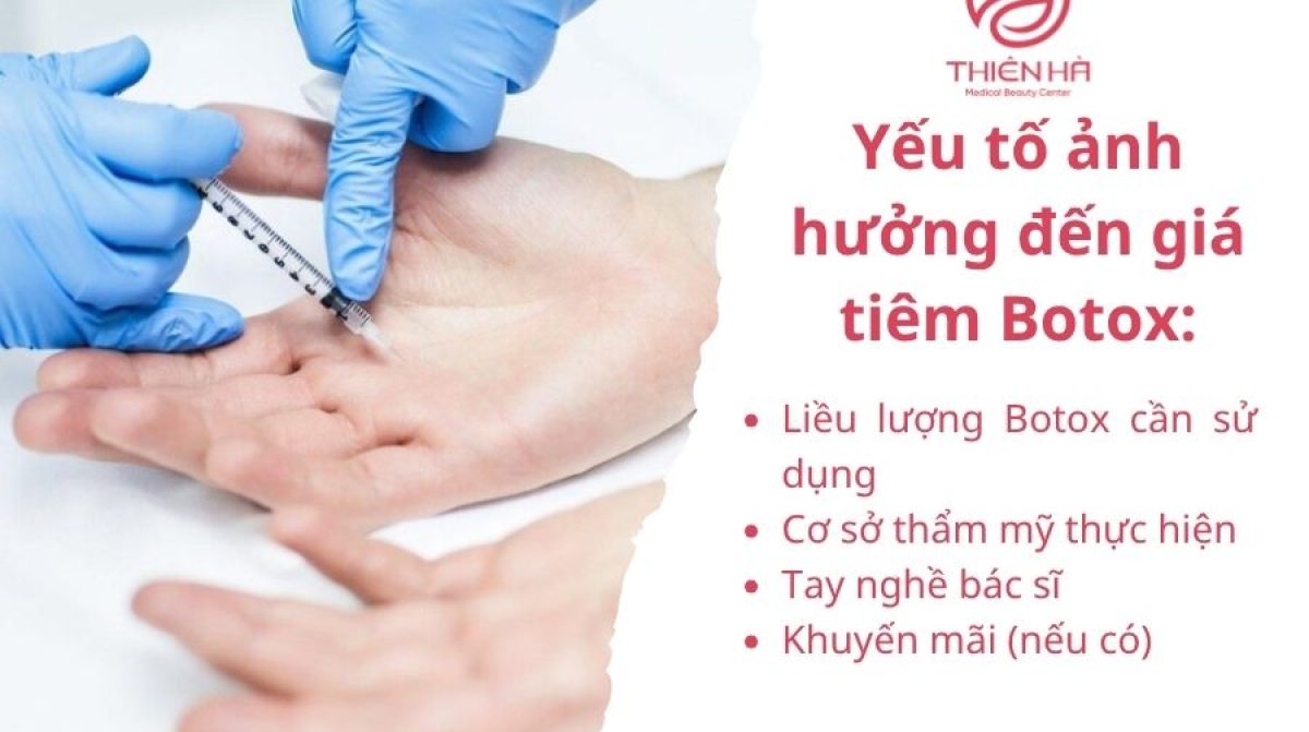 Giá tiêm Botox trị mồ hôi tay : Chi phí & Địa chỉ uy tín