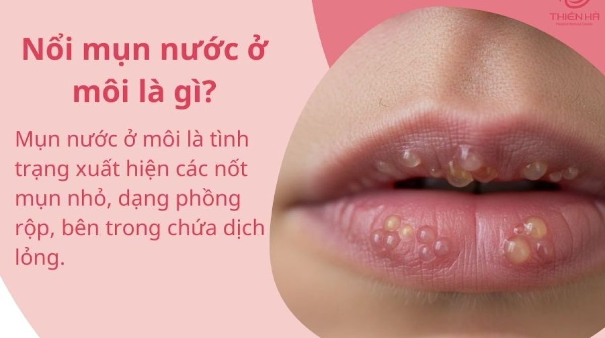 Nổi mụn nước ở môi bôi thuốc gì? Gợi ý an toàn theo nguyên nhân